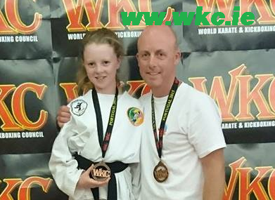 Mollie and Dave Carolan Bronze medal winners. Sensei Brendan Donnelly